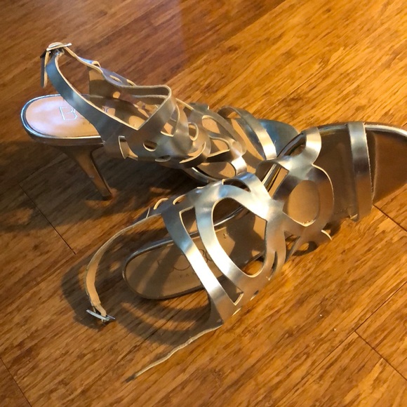 BCBG Open Toe Stilettos silver - Picture 1 of 5